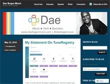 Tablet Screenshot of daeboganmusic.com
